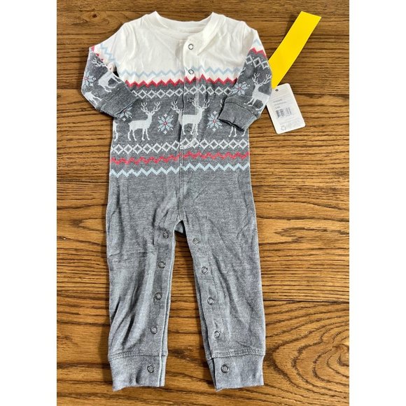 NEW NWT PJ Salvage Baby Boys Fair Isle Romper Outfit Sz 3-6 Months - Picture 1 of 4